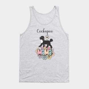 White and Black Cockapoo Mama 1 Tank Top